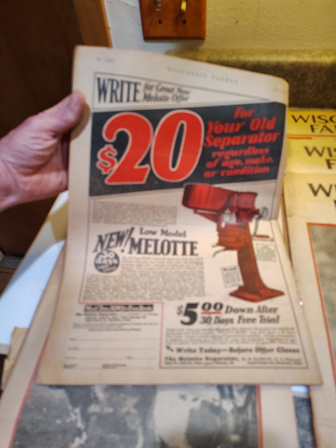 Lot Of 7 – 1929 Wisconsin Farmer Magazines Newspapers Rare