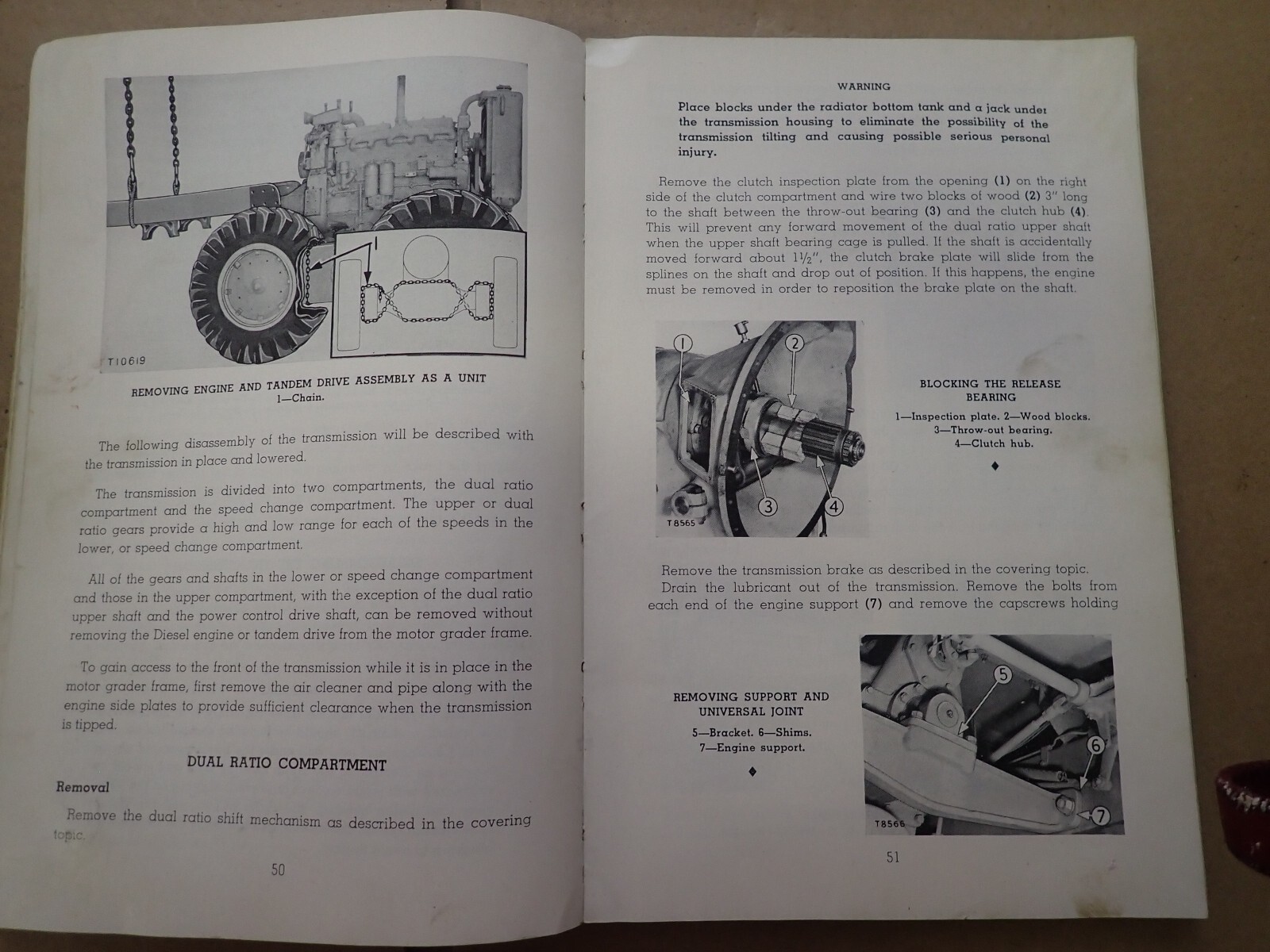 Original 1955 Caterpillar 12 Serviceman’s Reference Book Maintenence Manual