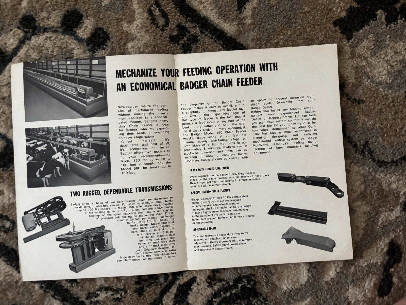 Badger Heavy Duty Chain Feeder For 1972 Brochure DCPA26