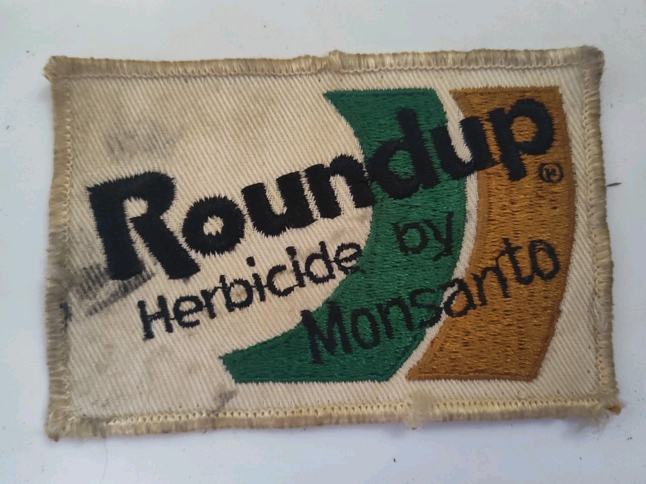 Rare Vintage 1970’s Roundup Herbicide By Monsanto Old Twill Patch 4 Inches…