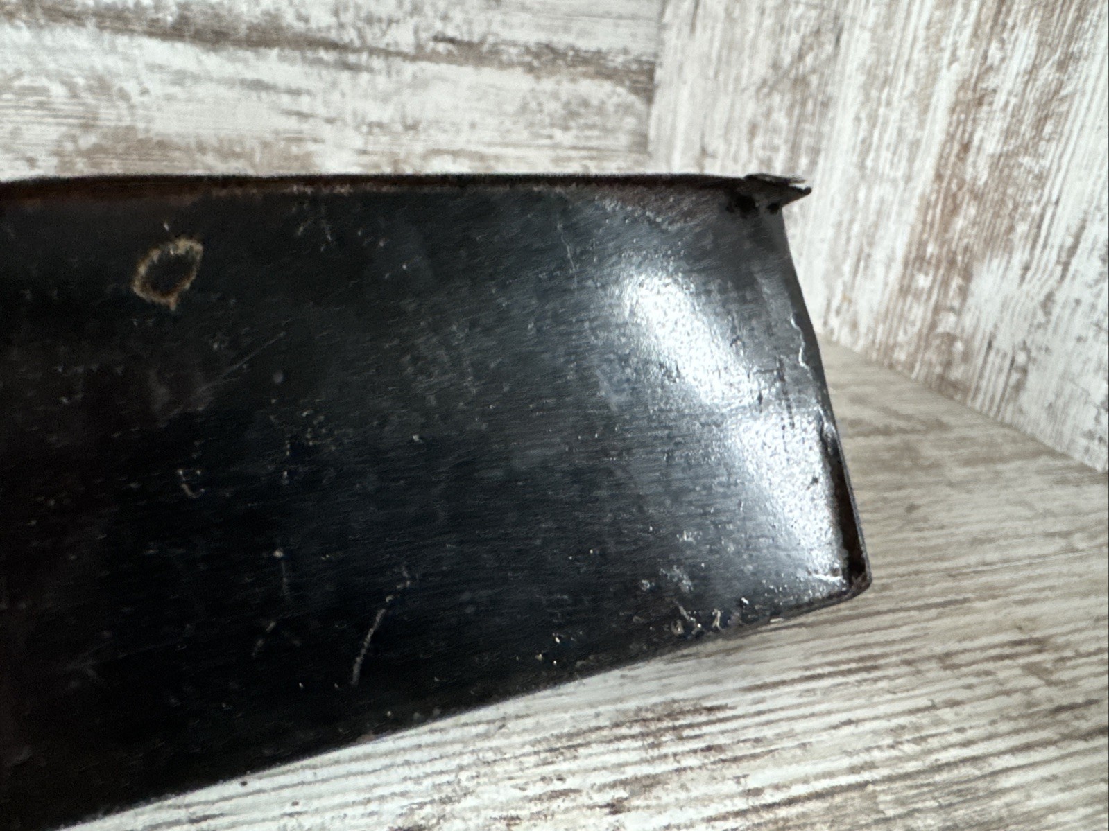 Tin Match Holder? Comb Holder? Spencer & Riley Farm Implements Menominee Mich