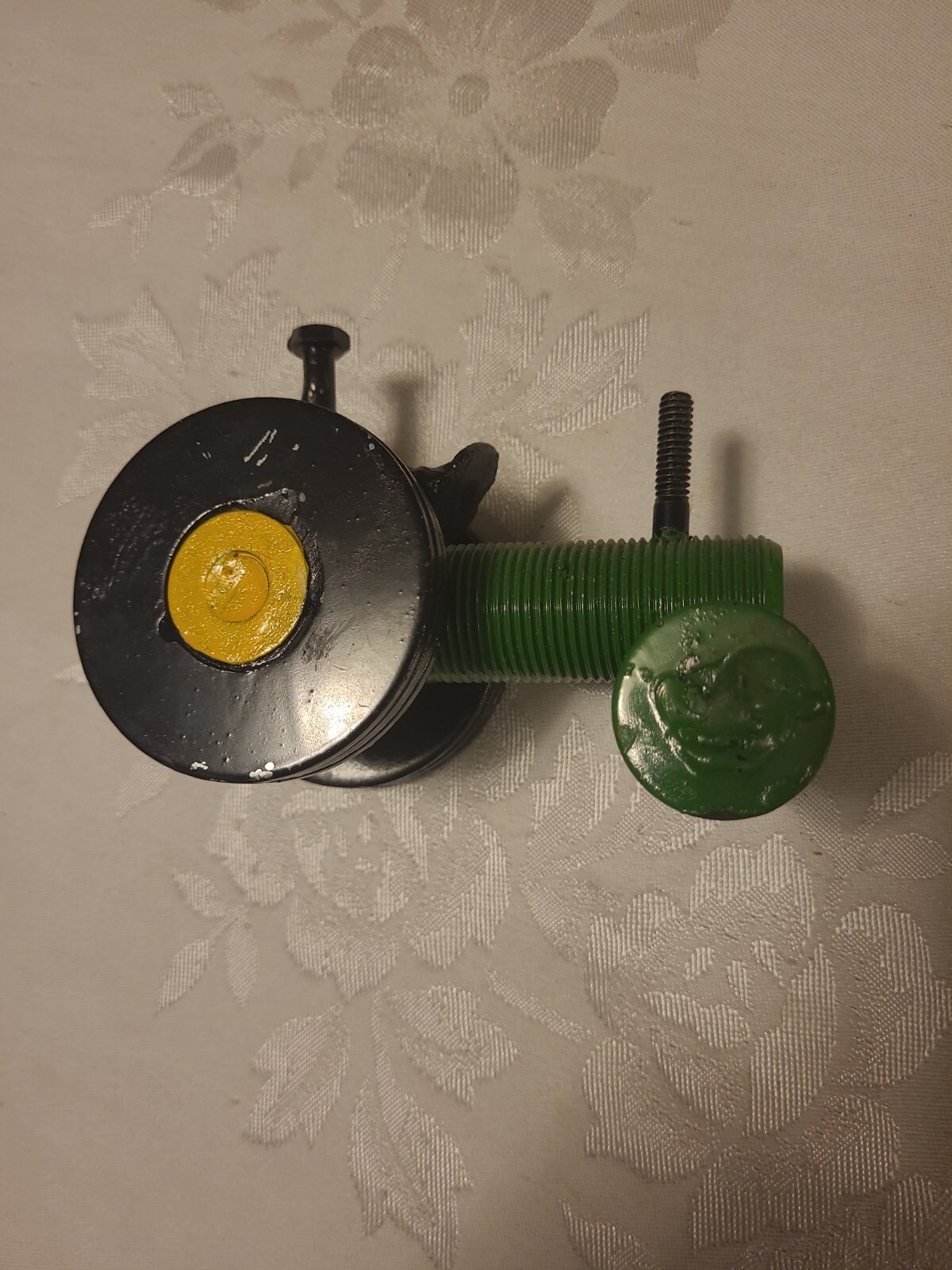 Custom Handmade Farm Tractor Scrap Bolts & Nuts – Black, Green 3 1/2″ H x 5″ L