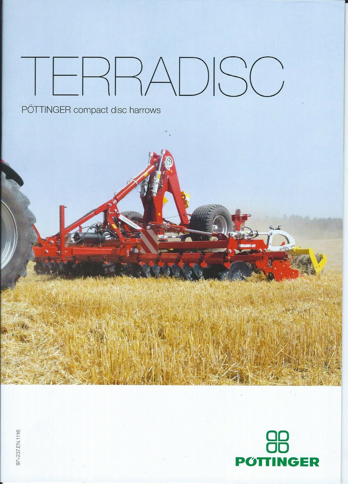 Farm Implement Brochure – Pottinger – Terradisc – Disc Harrow – c2017 (F7380)