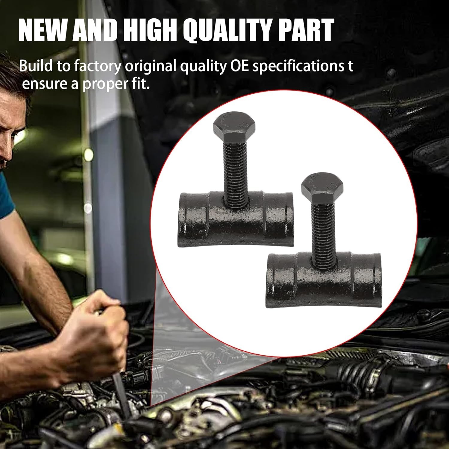 2PCS Torsion Bar Key Adjuster Block Nut w/Bolts for Silverado Suburban Avalanche
