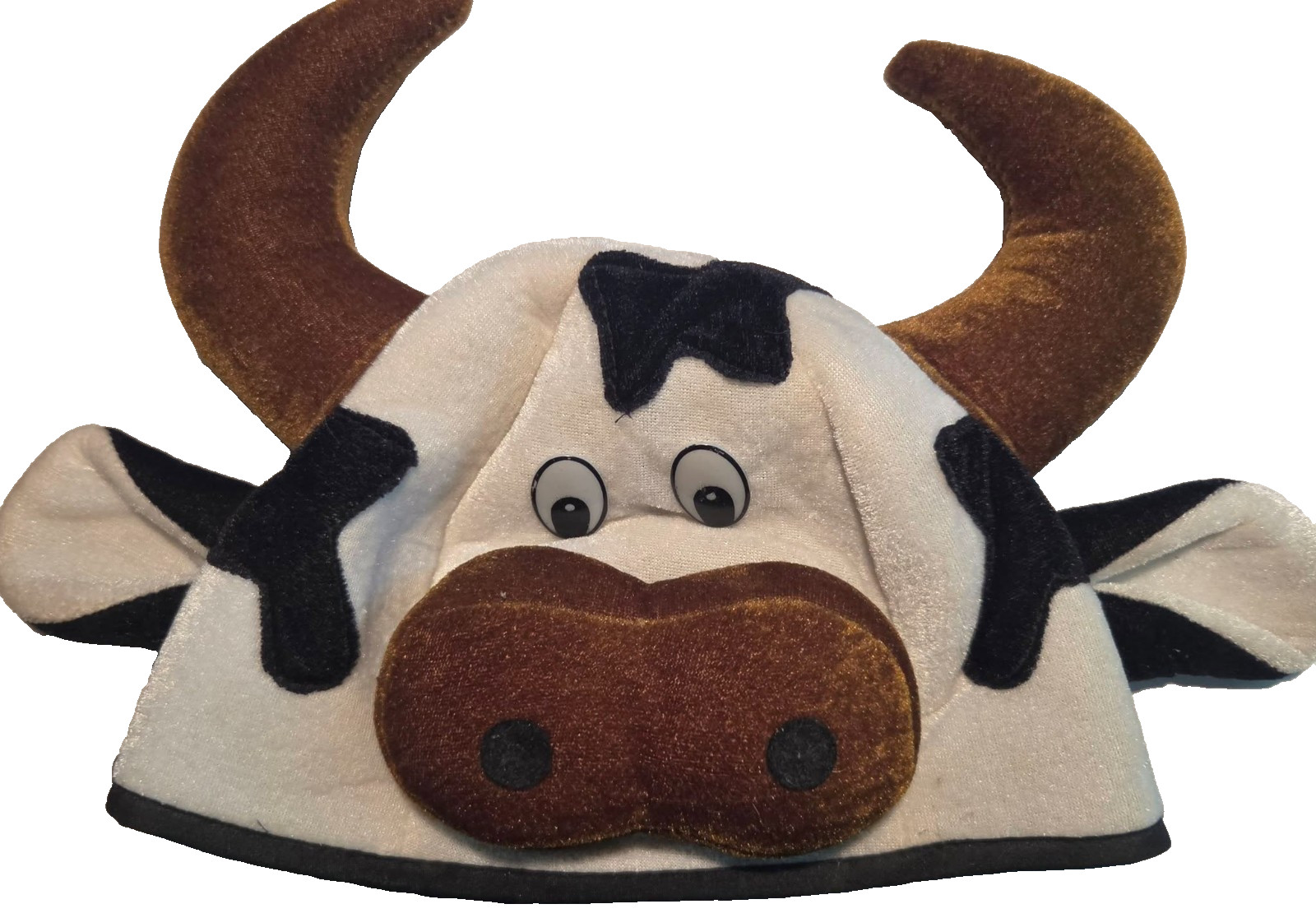 3D Bull Cow Beanie Hat Adult Unisex From Cousins’ Subs skull-caps Very Rare!