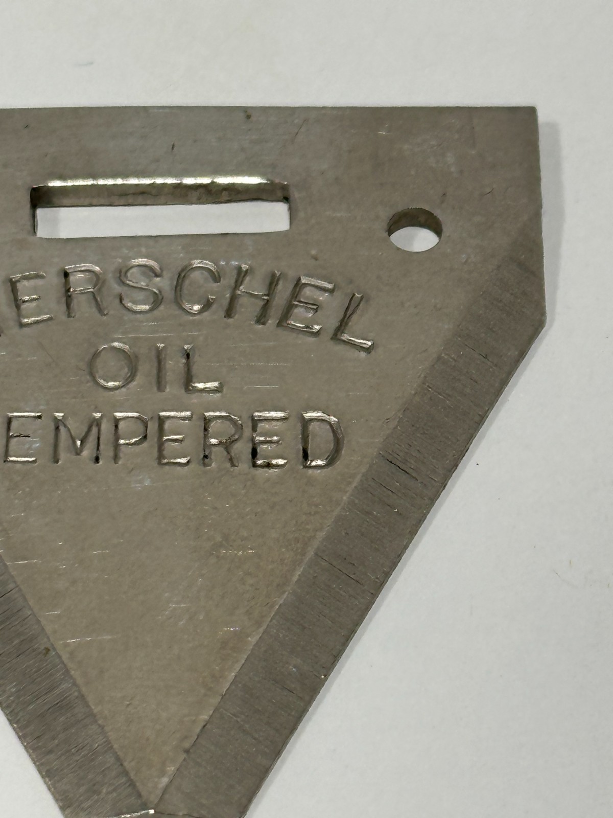 Vtg 1960’s Advertising Key Fob Herschel Oil Tempered Sickle mower collectible