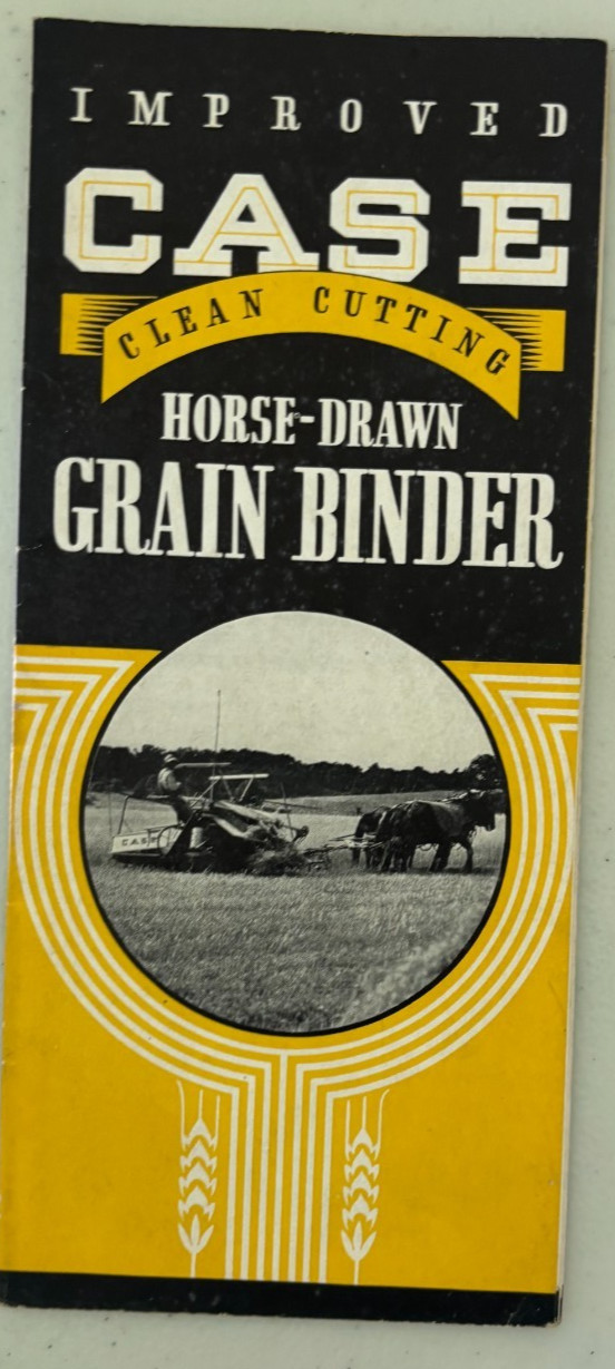 Case Horse Drawn Grain Binder For 1937 Brochure DCPA26