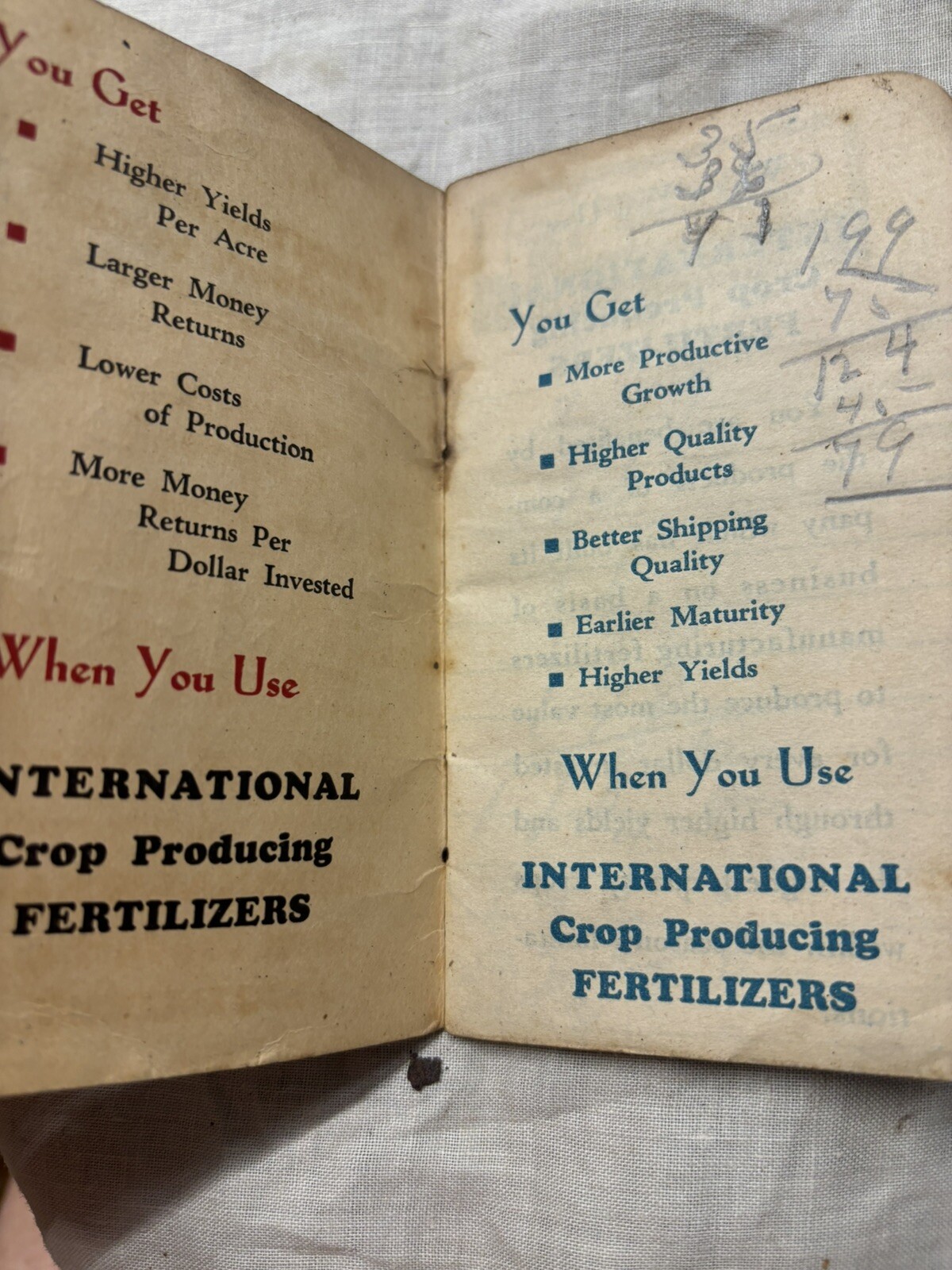 Antique 1928 & 1930s Farmers Memo from Fertilizer Co Guano Bag all Virginia