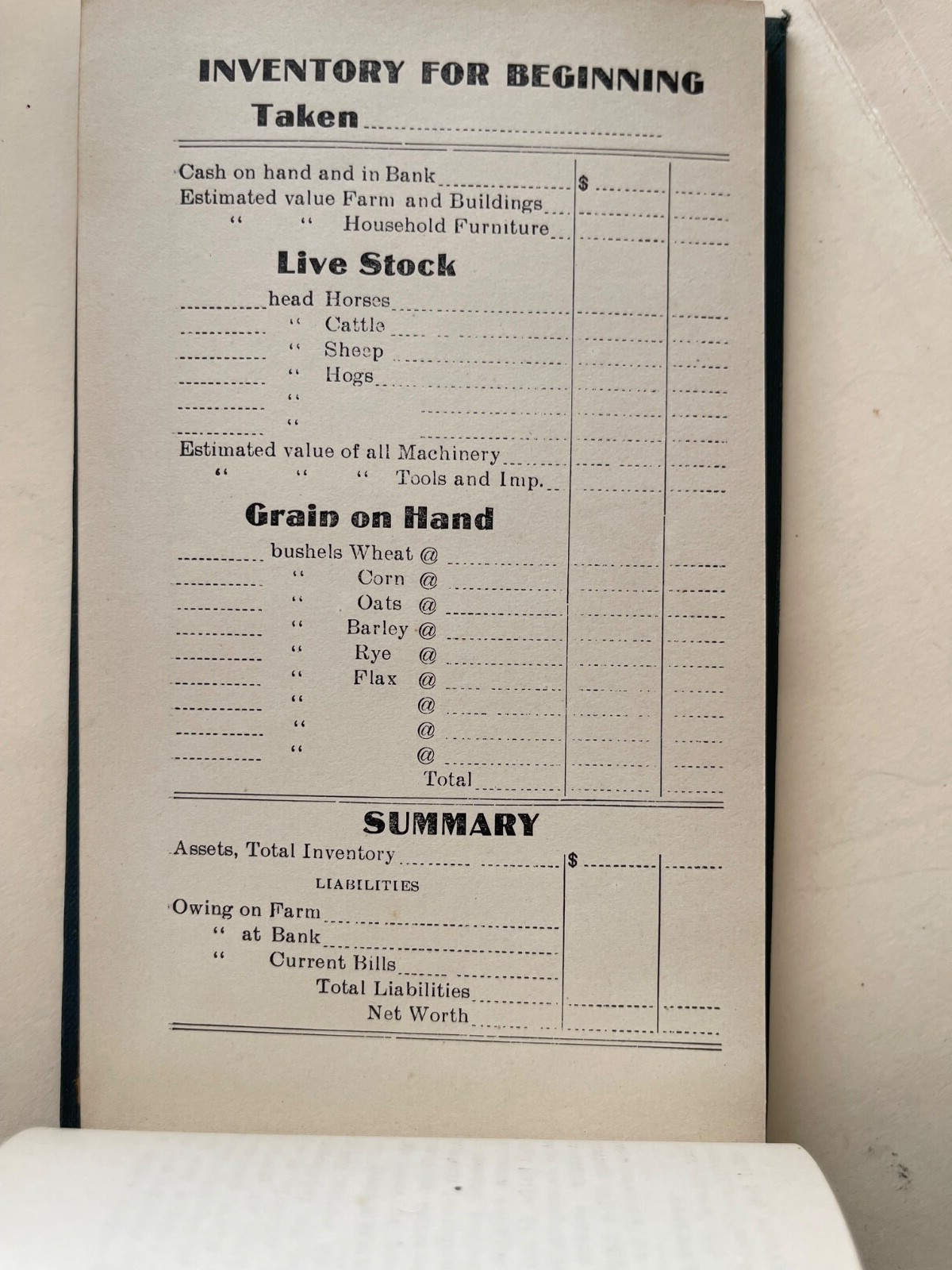 Old “Reed & Shelso Co. General Merchandise”, BROOTEN, MN Farmer’s Yearbook