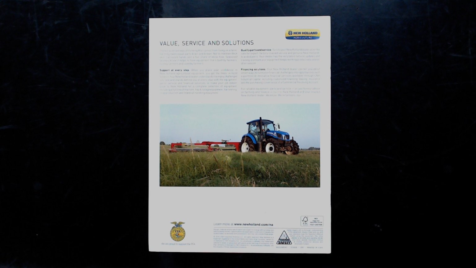 New Holland T4 Series Agriculture Brochure Tractor Hay Equipment