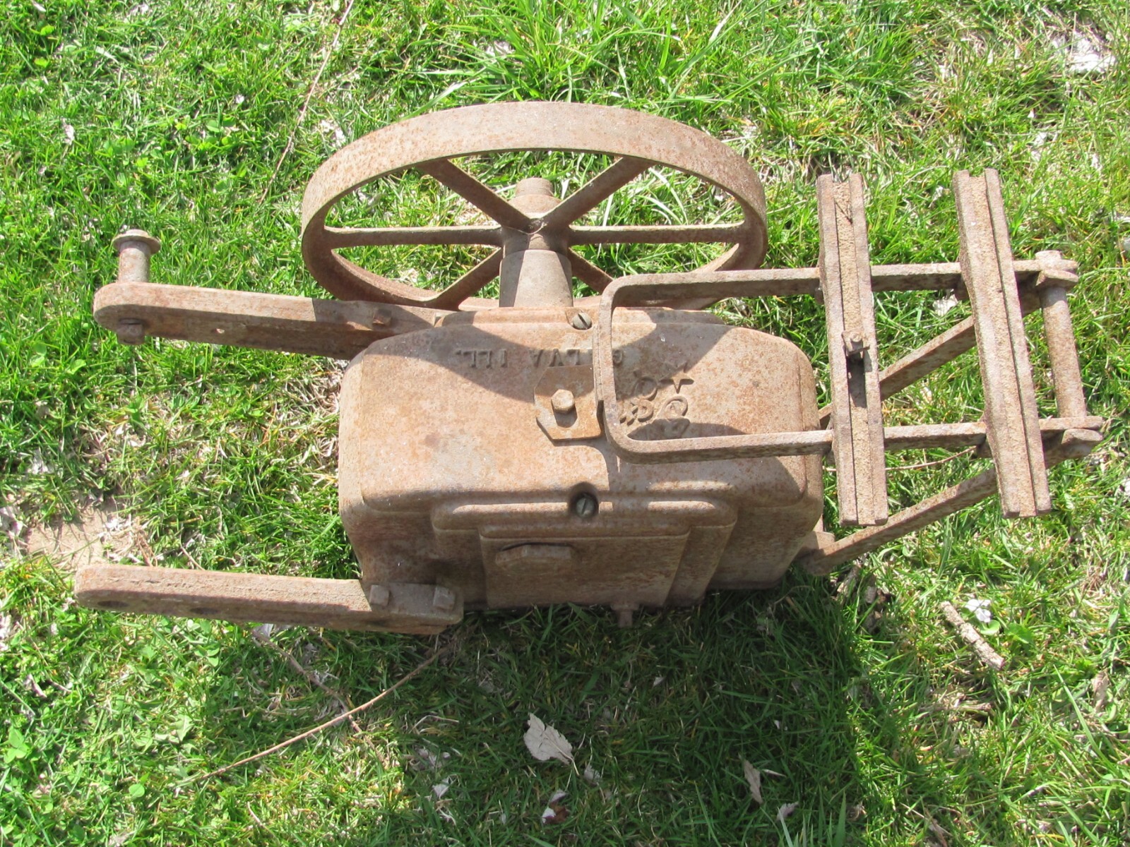 VINTAGE BLUE STAR GALVA ILLINOIS ELECTRIC MOTOR DRIVE WATER PUMP NO SHIPPING