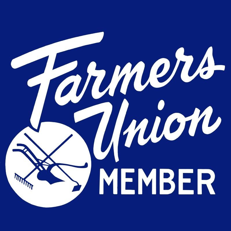 Farmers Union Member New Sign 28″ Square USA HVY STEEL 6 lbs