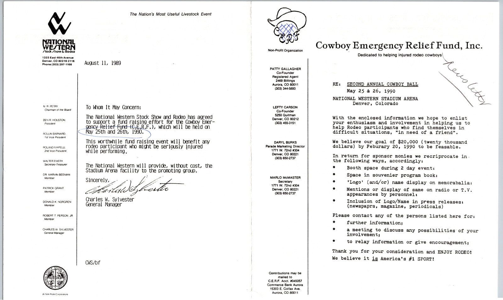 Collections Letters Museum of Western Art Denver CO Christmas Old West 1989