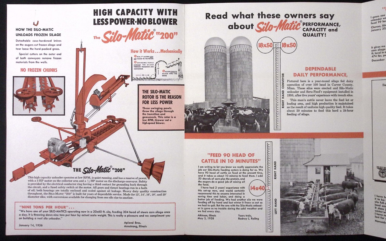 1950s Van Dusen & Co Silo Matic Unloader & Scru-Feed’r Bunk Conveyor Brochure