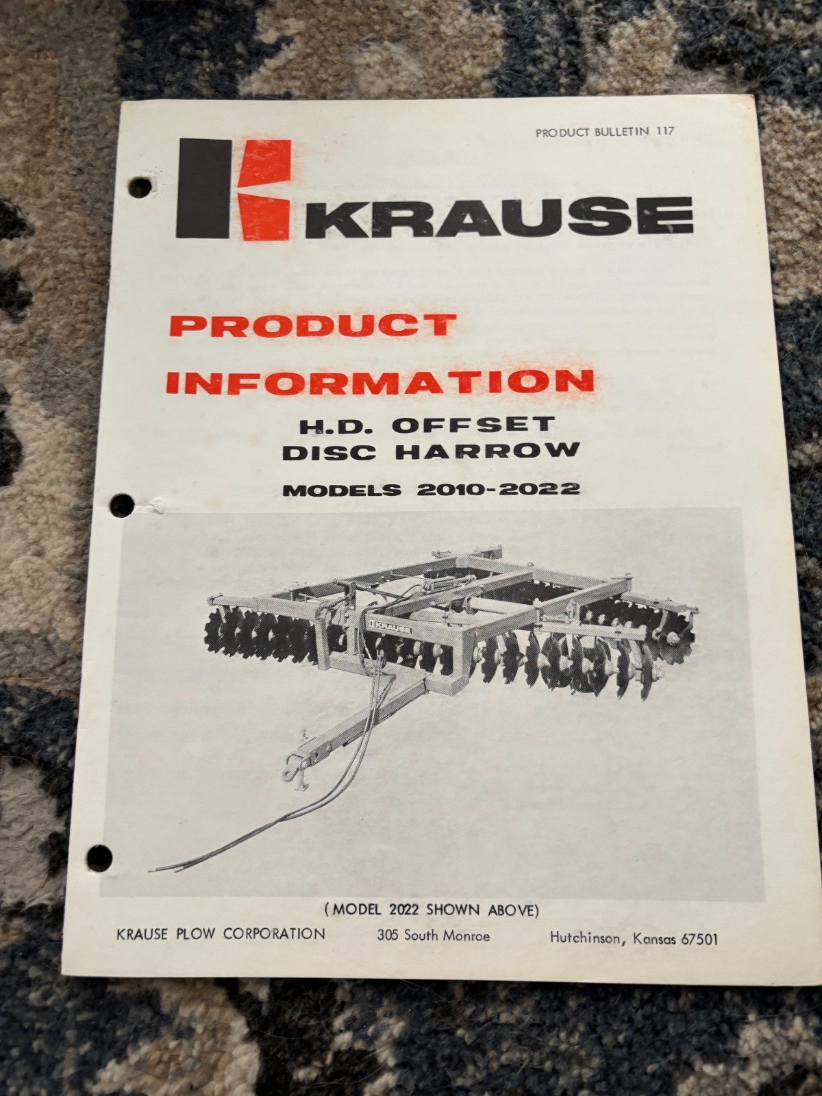 Krause 2010 2022 Heavy Duty Offset Disc Harrow Brochure AMIL26