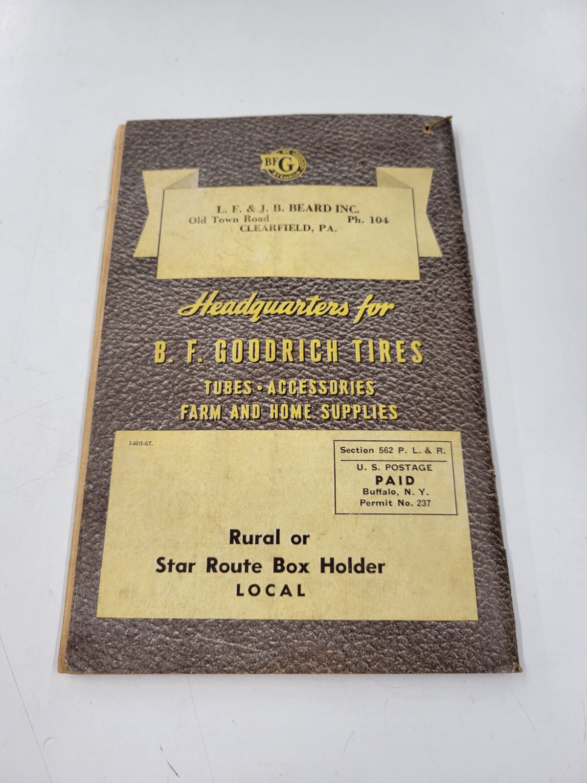 Vintage B. F. Goodrich Farmers Handbook And Almanac 1949 BF Goodrich 