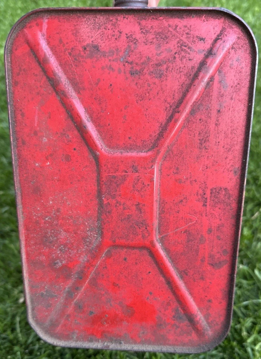 Vintage Jacobsen Metal Fuel Gas Gasoline 2-1/2 Gallon Tank Can Power Mowers