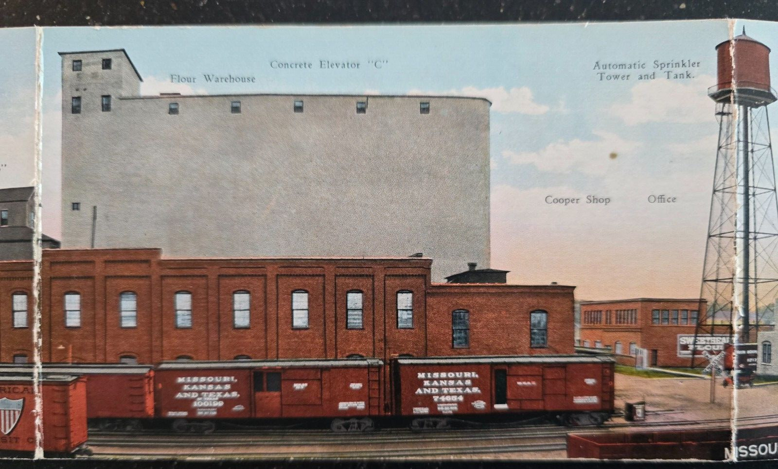 1920’s Vintage Tri-fold Postcard Size Ad, Rea-Patterson Milling, Coffeyville, KS