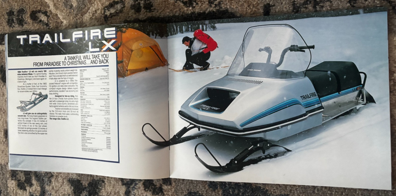 John Deere Snowmobiles & Winter Wear For 1984 Brochure DCPA26