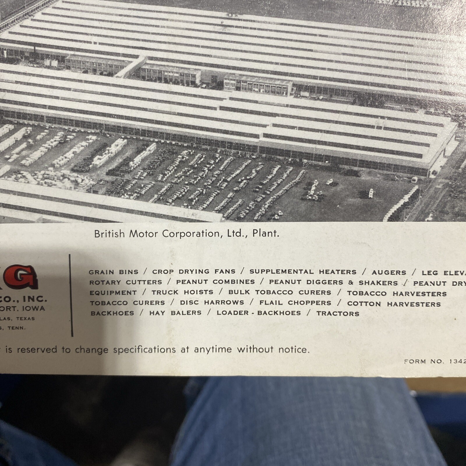 Vintage, Rare Long BMC Nuffield Tractors Brochure