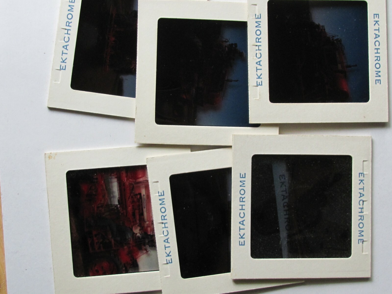6 PHOTO SLIDES FARM VEGETABLE CROPS MACHINE CELLUPONIC SYSTEM MULCHING 1970’S