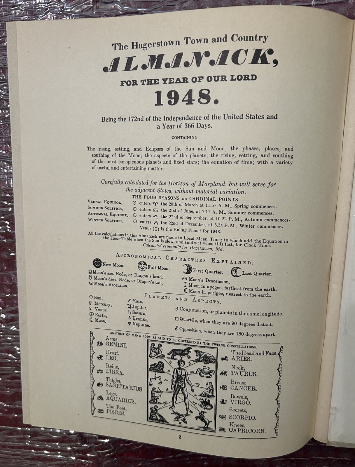VINTAGE 1948 AMOCO FARM MANUAL & ALMANAC(K)*EXCELLENT CONDITION