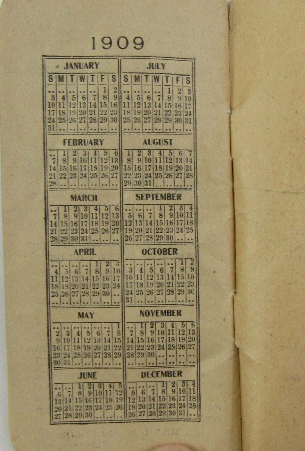 1909 George Howell Fertilizer Provisions Newark OH Animal Tankage Skull Notebook