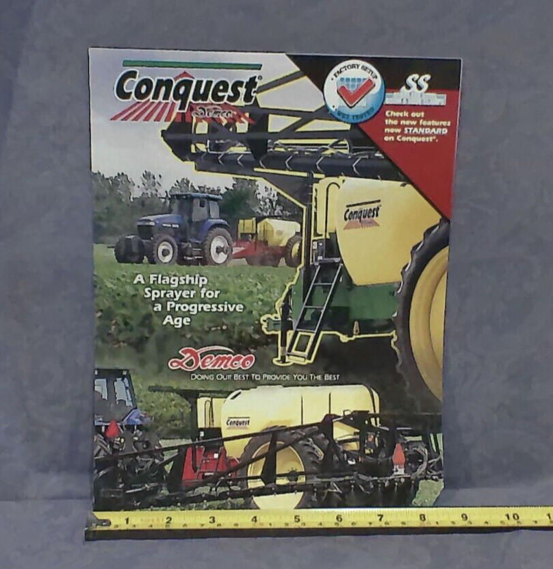 Conquest “A Flagship Sprayer For A Progressive Age” Demco Sales Brochure