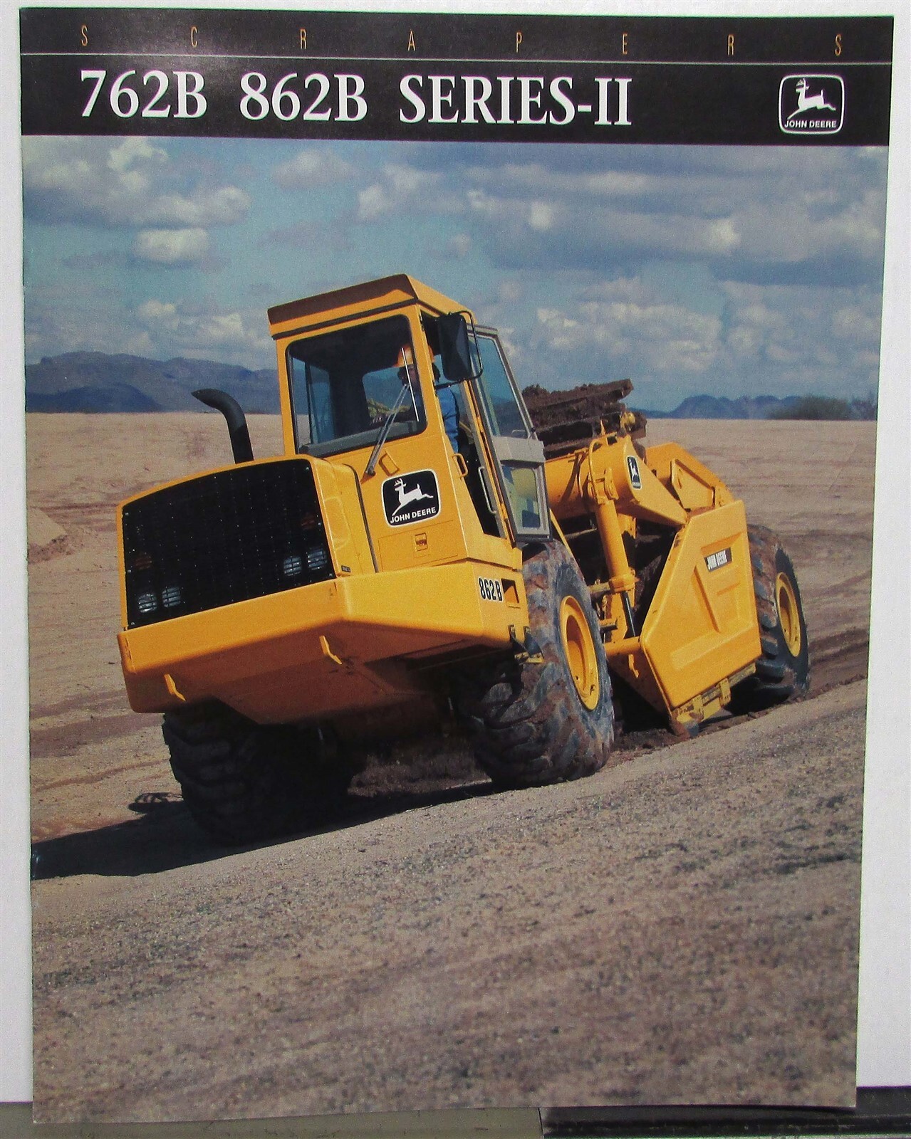1999 John Deere 762B 862B Series II Scrapper Specification Construction Brochure