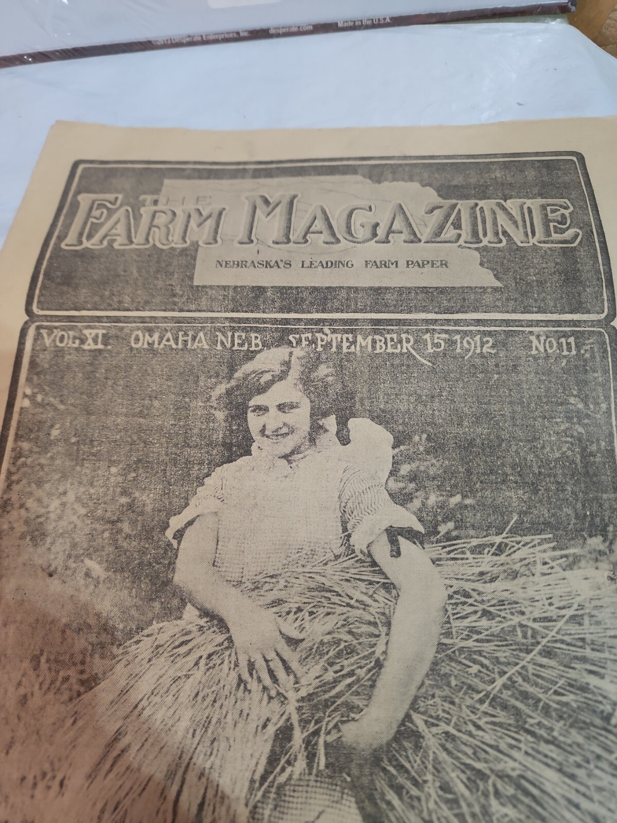 The Farm Magazine Newspaper Vol XI September 15, 1912 Illustrated Advertisements