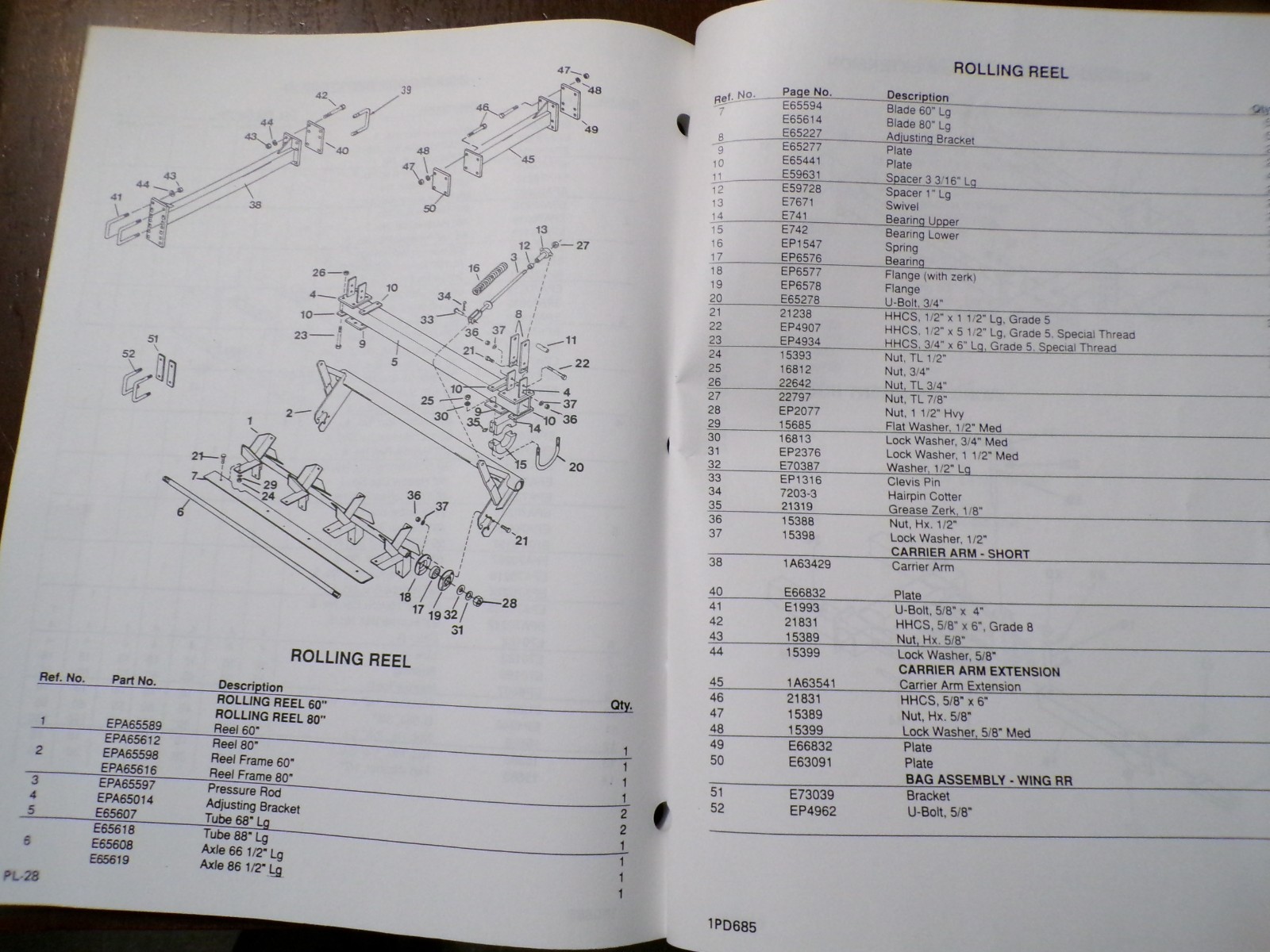Farmhand YB8400 Yield Builder, model F552-B Operator’s/Parts Manual 1991