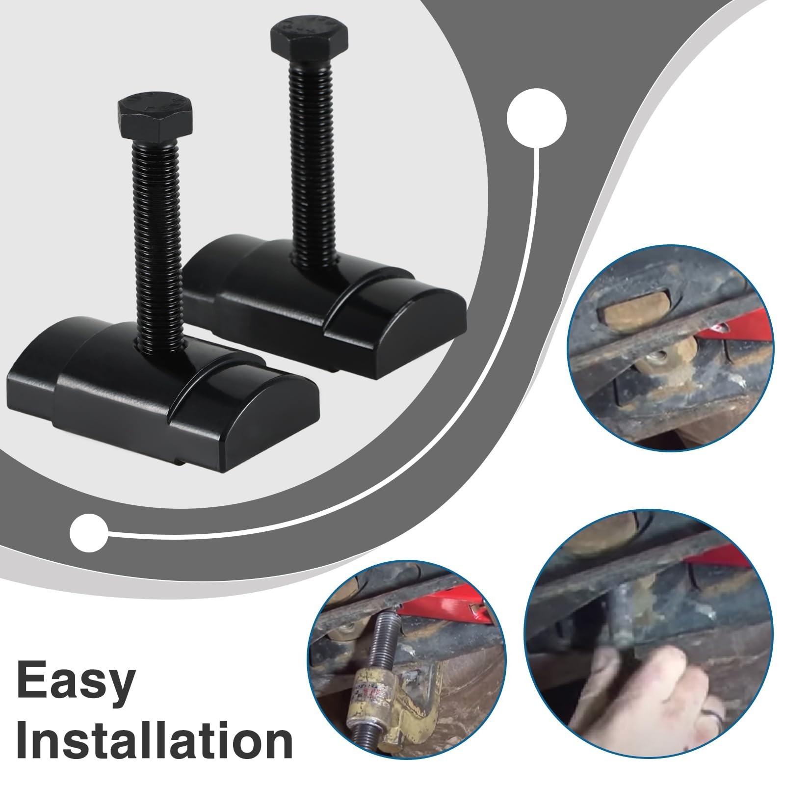 2PCS Torsion Bar Key Adjuster Block Nuts & Bolts for Silverado Sierra 2500HD 350