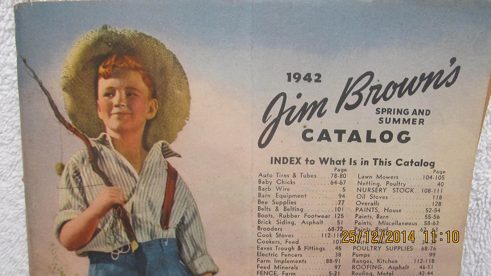 1942 Jim Brown’s Catalog Farm Supply Fencing Tom Sawyer on Cover Young Boy & Dog