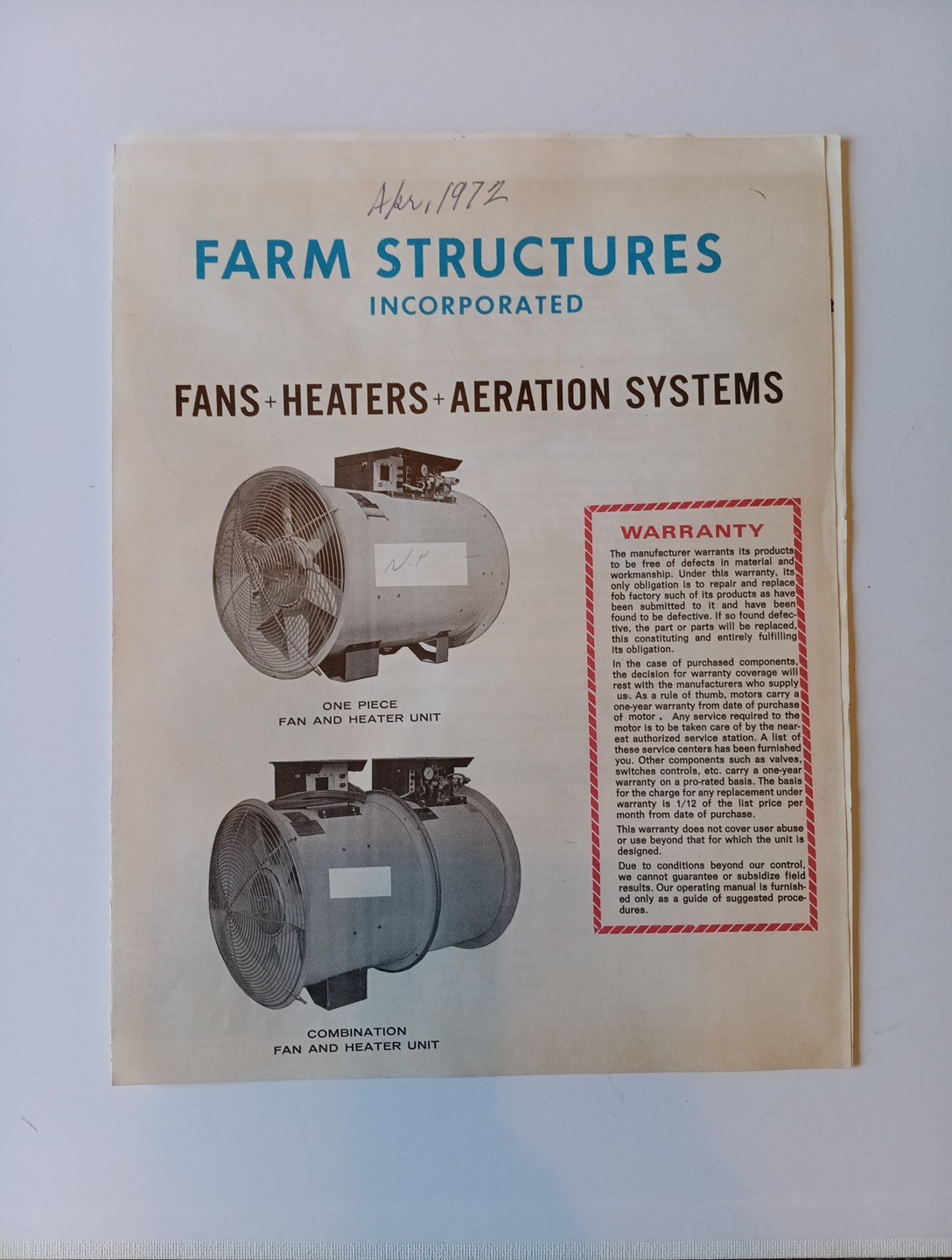 3 Vintage Cardinal EQUIPMENT ADVERTISING Brochures Flyers
