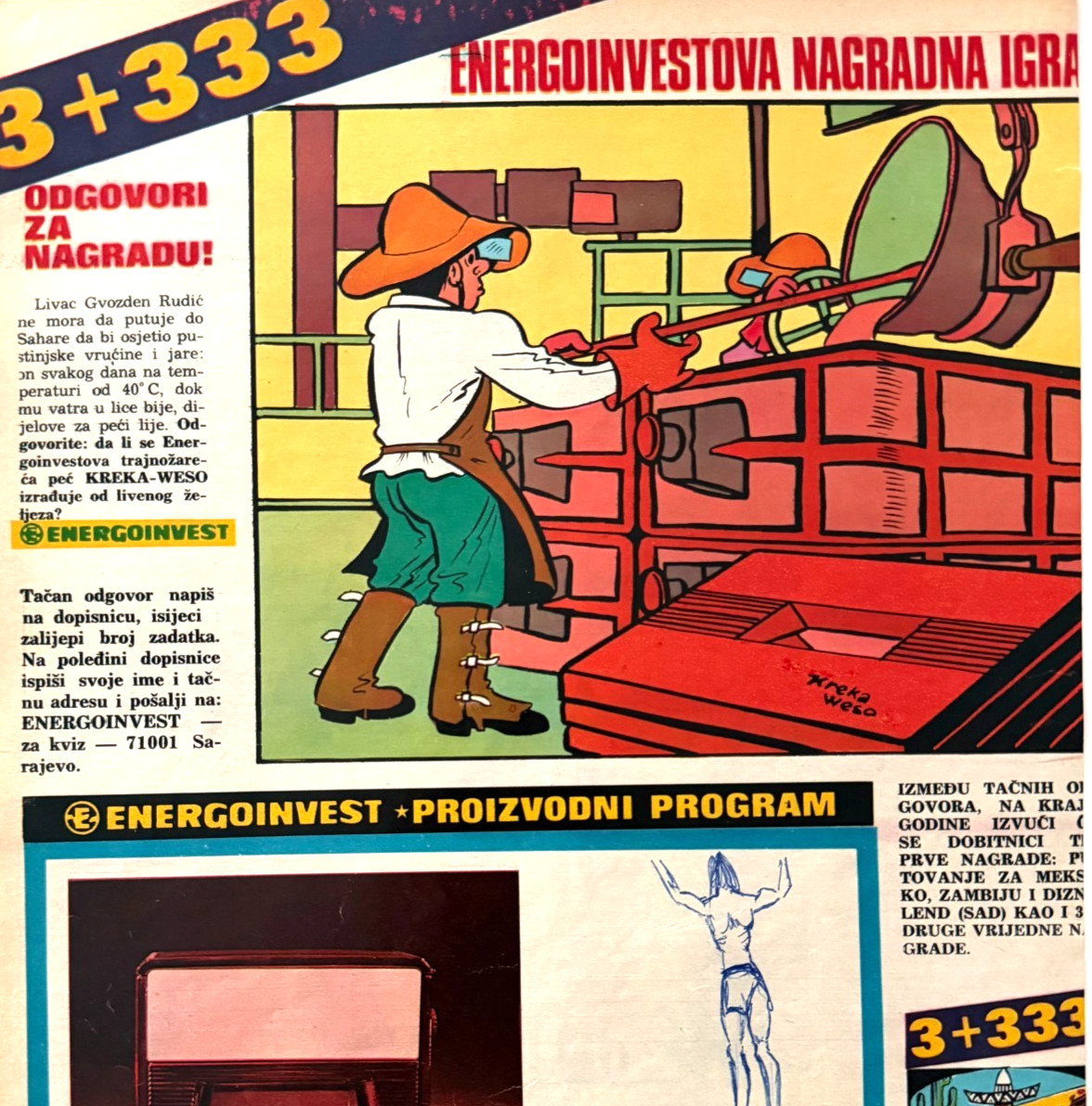 1971 Yugoslav Energoinvest Industrial Advertisement Automatic Foundry Metal Pour