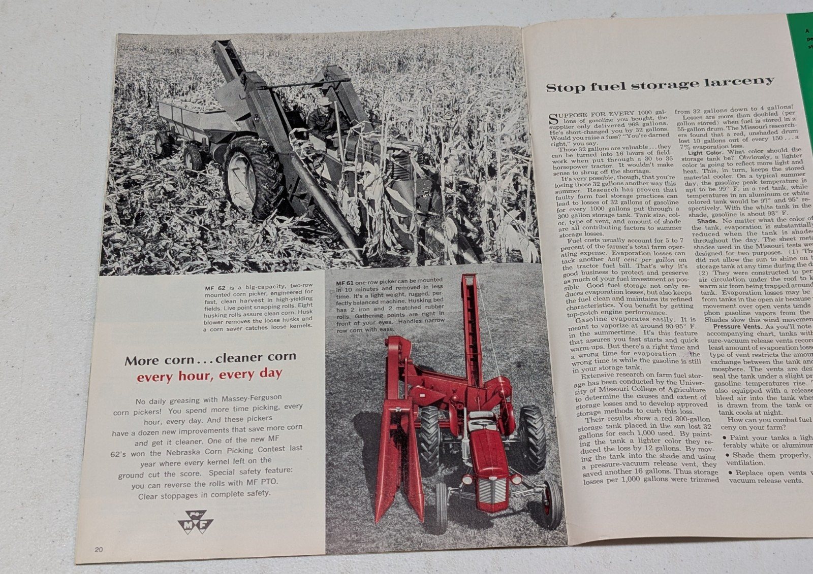 Massey Ferguson Farm Profit Magazine, July-August 1964, 23 pages, Bertrand, Neb.
