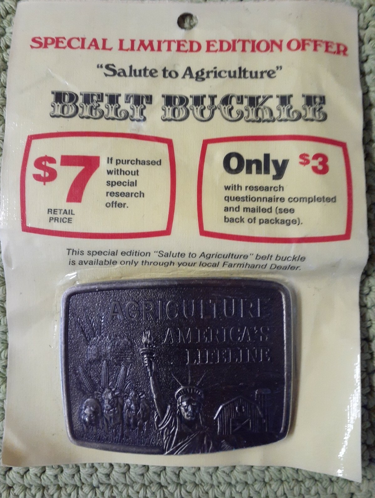 Farmhand “Salute To Agriculture” Belt Buckle