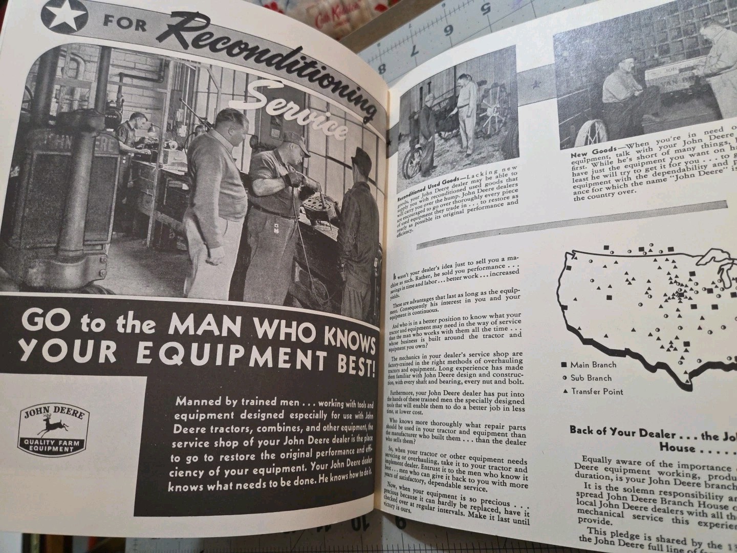 REPRINT John Deere Tractors Farm Equipment In The Fight Operation Handbook