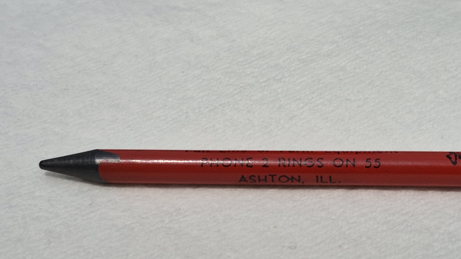 “MCCORMICK-DEERING*Klingeriel Implement Store*Alton, ILL.” SOLID GRAPHITE Pencil