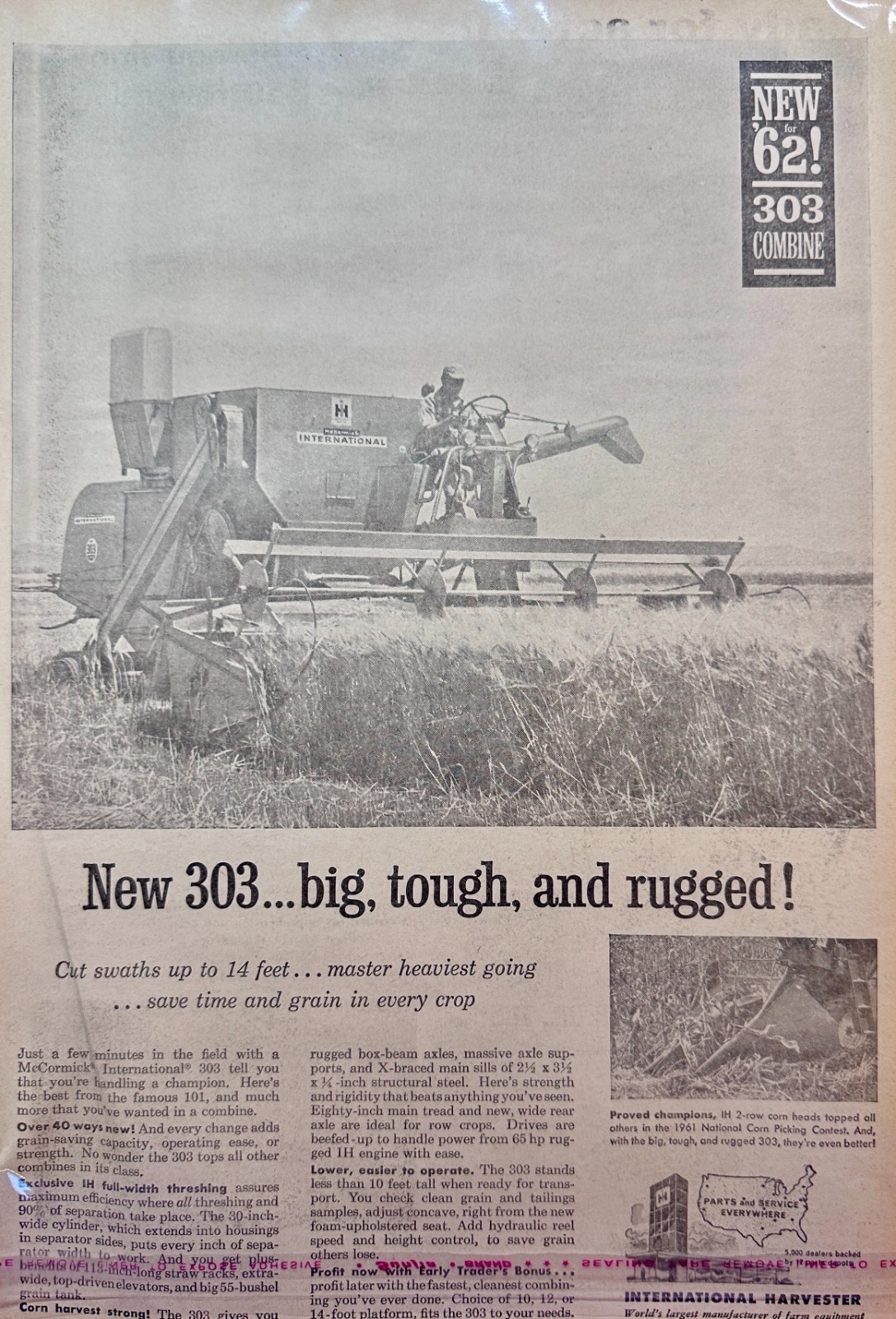 Lot of (6) McCormick International Farm Equipment Ad Early 60’s #5090 set
