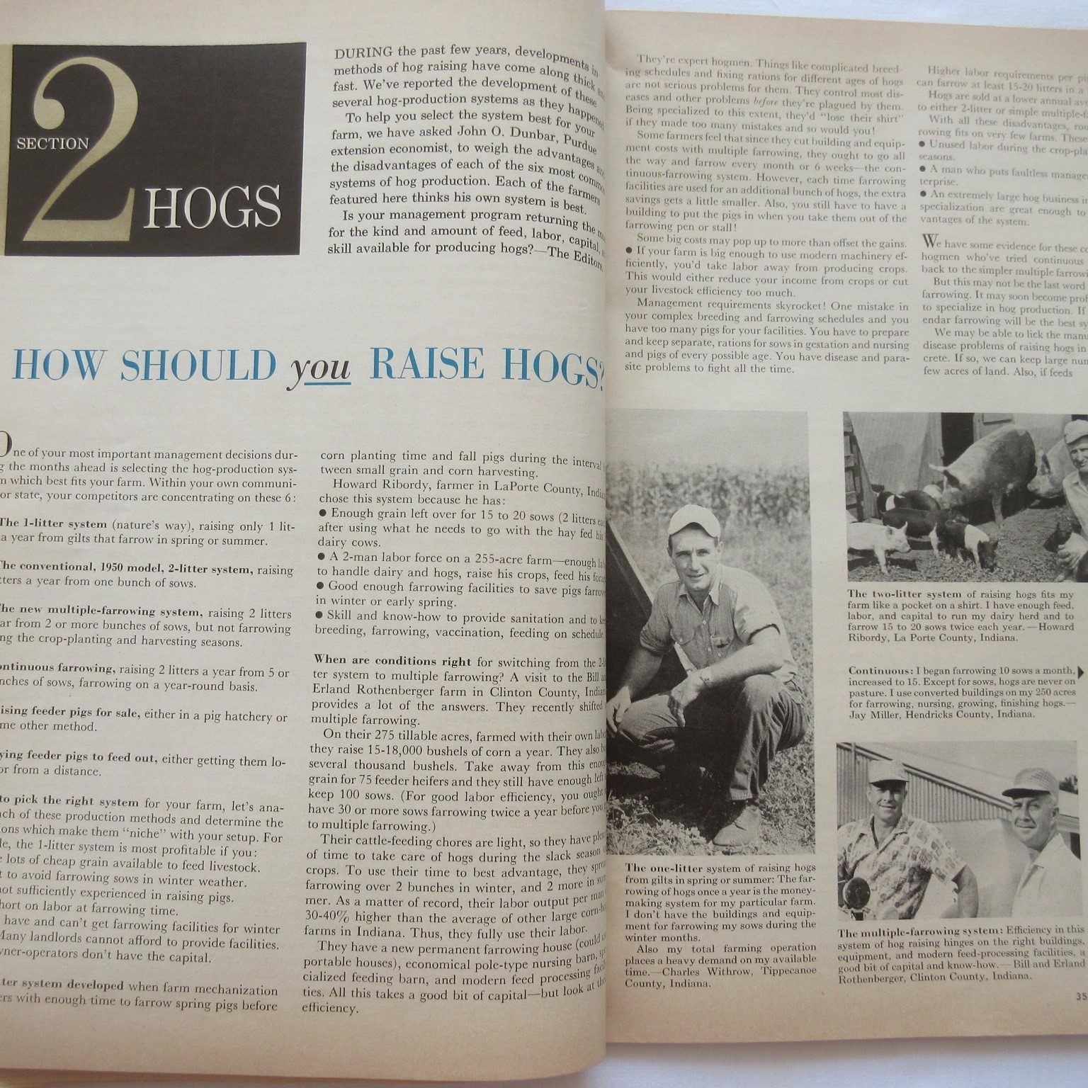 Vintage 1959 Successful Farming’s Livestock Book Beef Hogs Dairy Poultry Sheep
