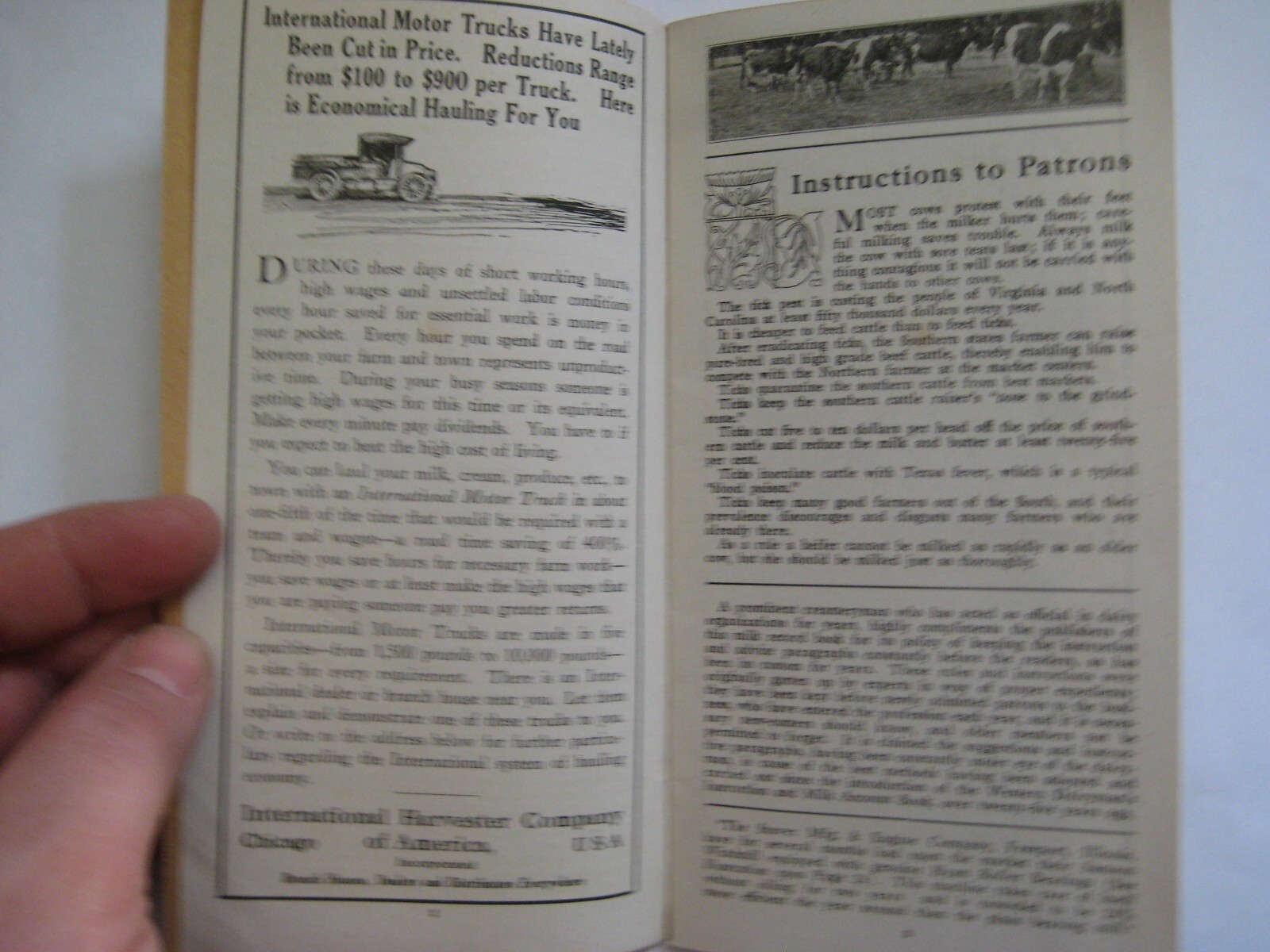 1921 Booklet Beatrice Creamery Dubuque Iowa, Ads Worthington Gas Engine Case ETC