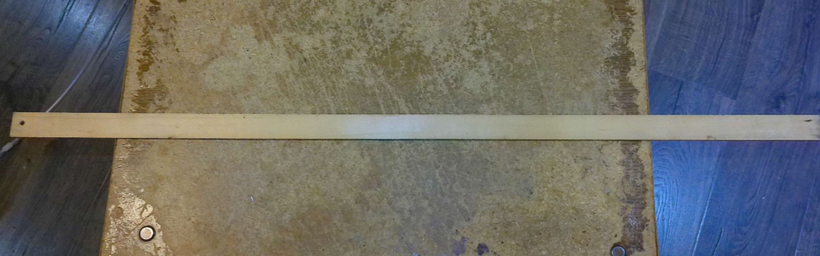 36″ long wood yardstick F.S. cass county service co. virginia,il. used