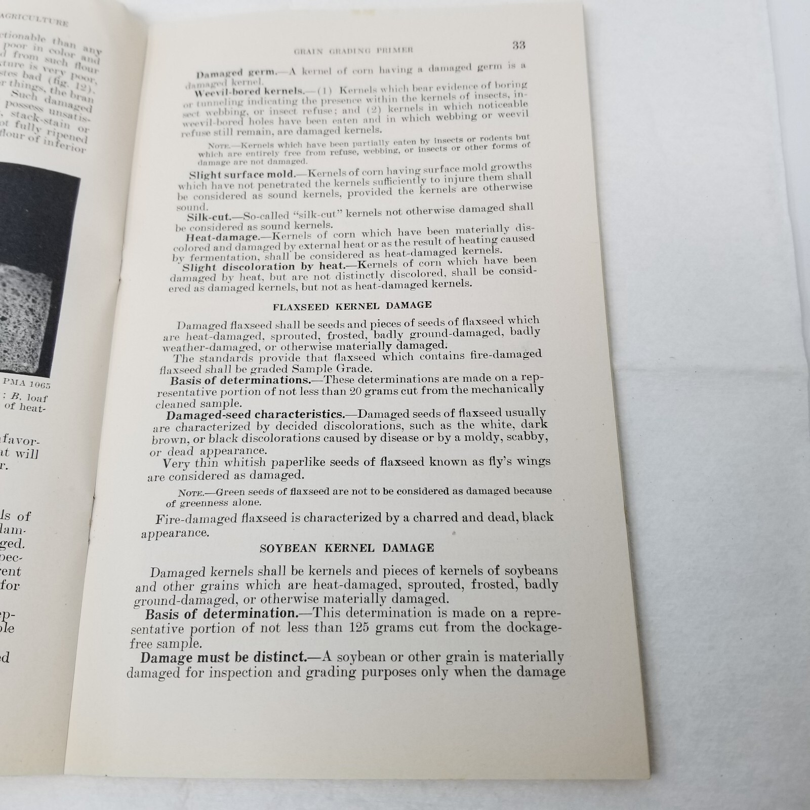 Grain Grading Primer 1948 Farmers’ Bulletin Booklet 325 USDA Photos Charts