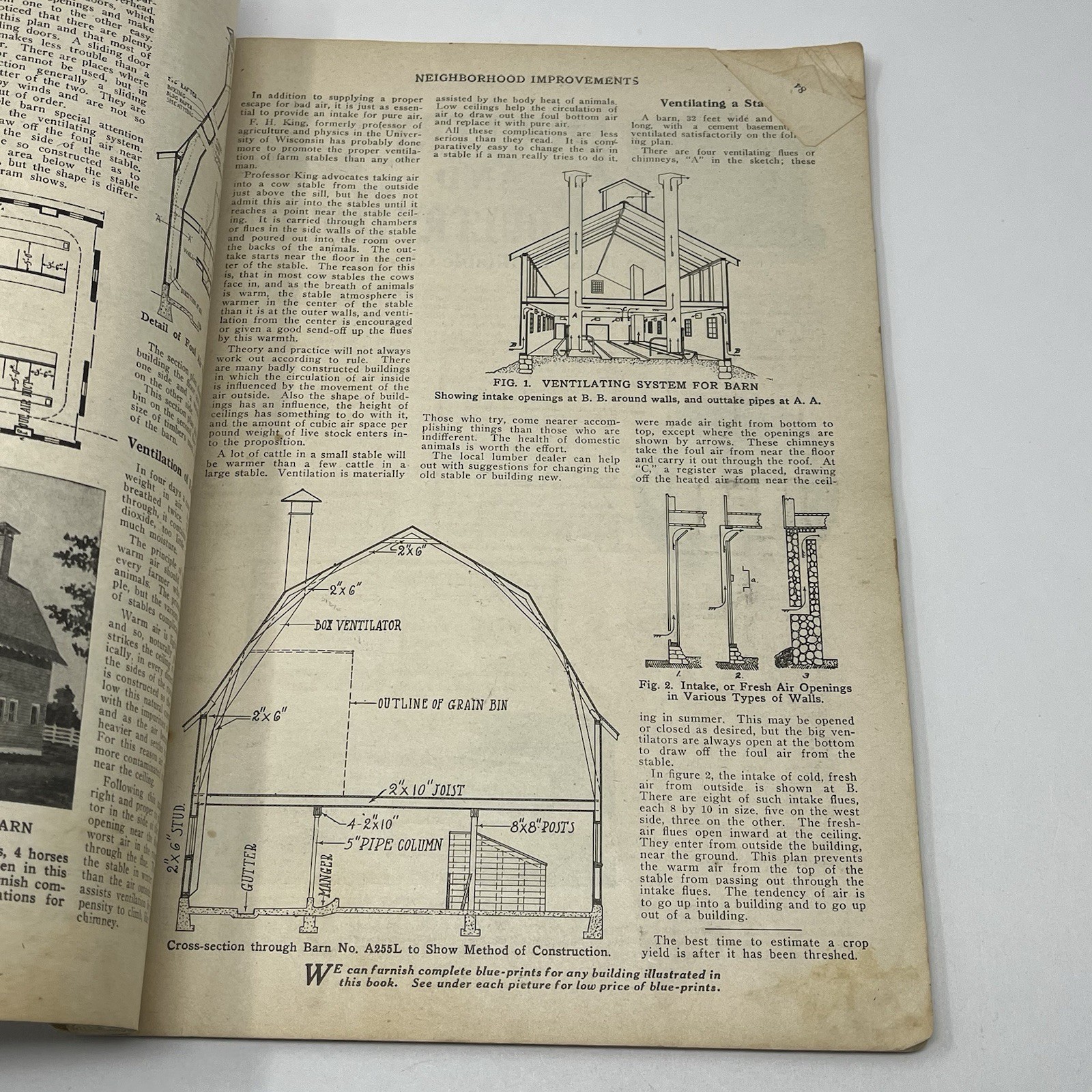 1920’s Blueprint Plans Catalog Barns Homes Farm Dairy Cattle Horse Hogs Orchard