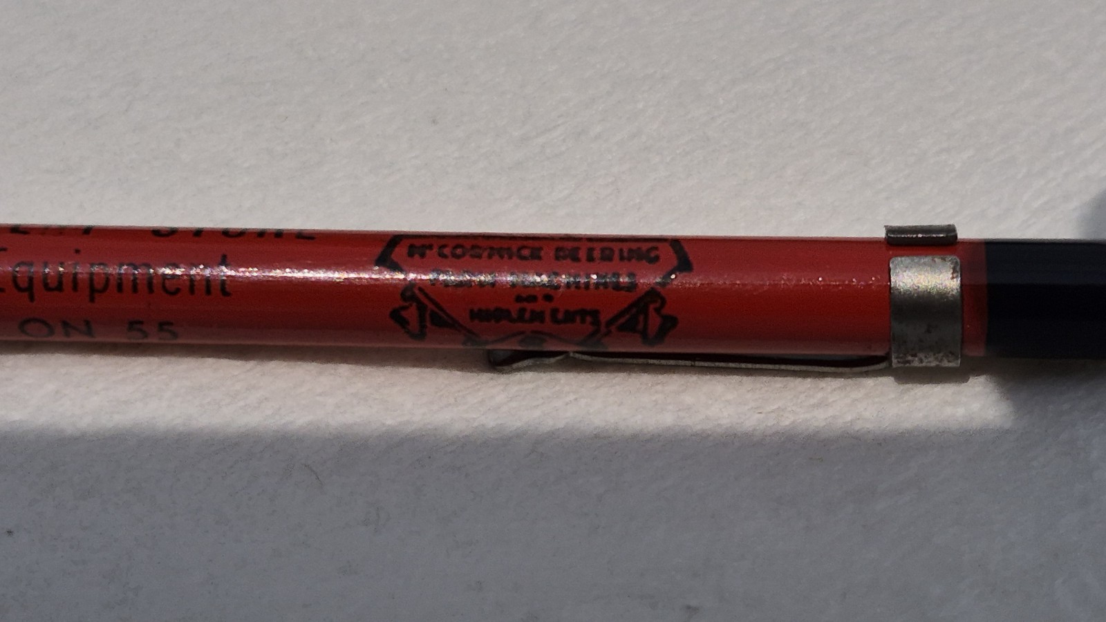 “MCCORMICK-DEERING*Klingeriel Implement Store*Alton, ILL.” SOLID GRAPHITE Pencil