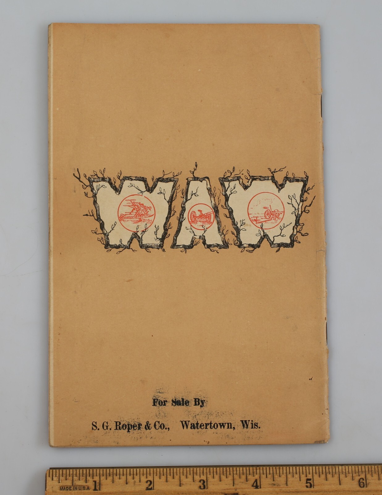 1890 Walter A. Wood Single Apron Binding Harvester Descriptive Pamphlet Brochure
