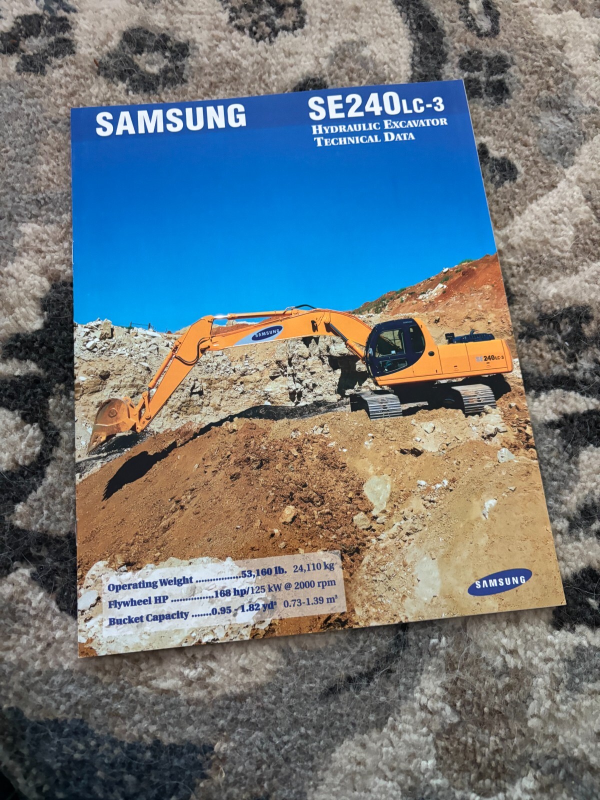 Samsung SE240LC Hydraulic Excavator Brochure FCCA25