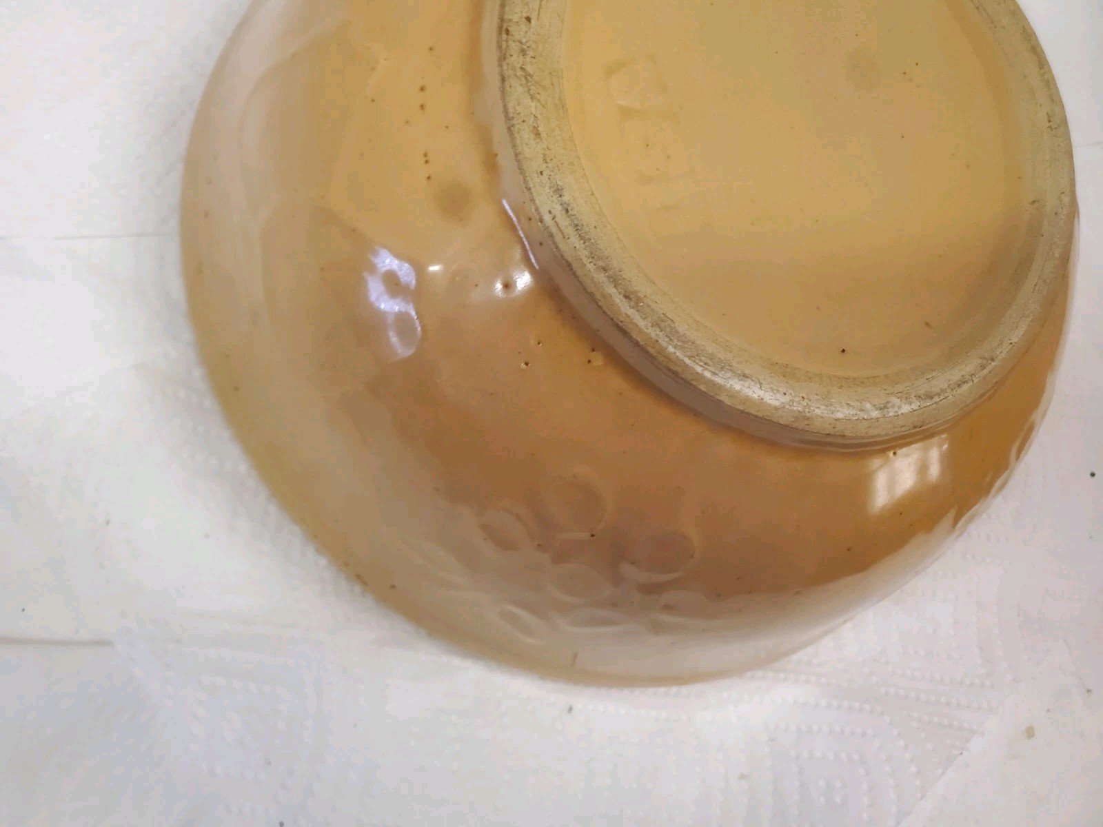 9″ Stoneware Bowl Co-op Grain And Product Company Ringstead Halfa Iowa Cracked