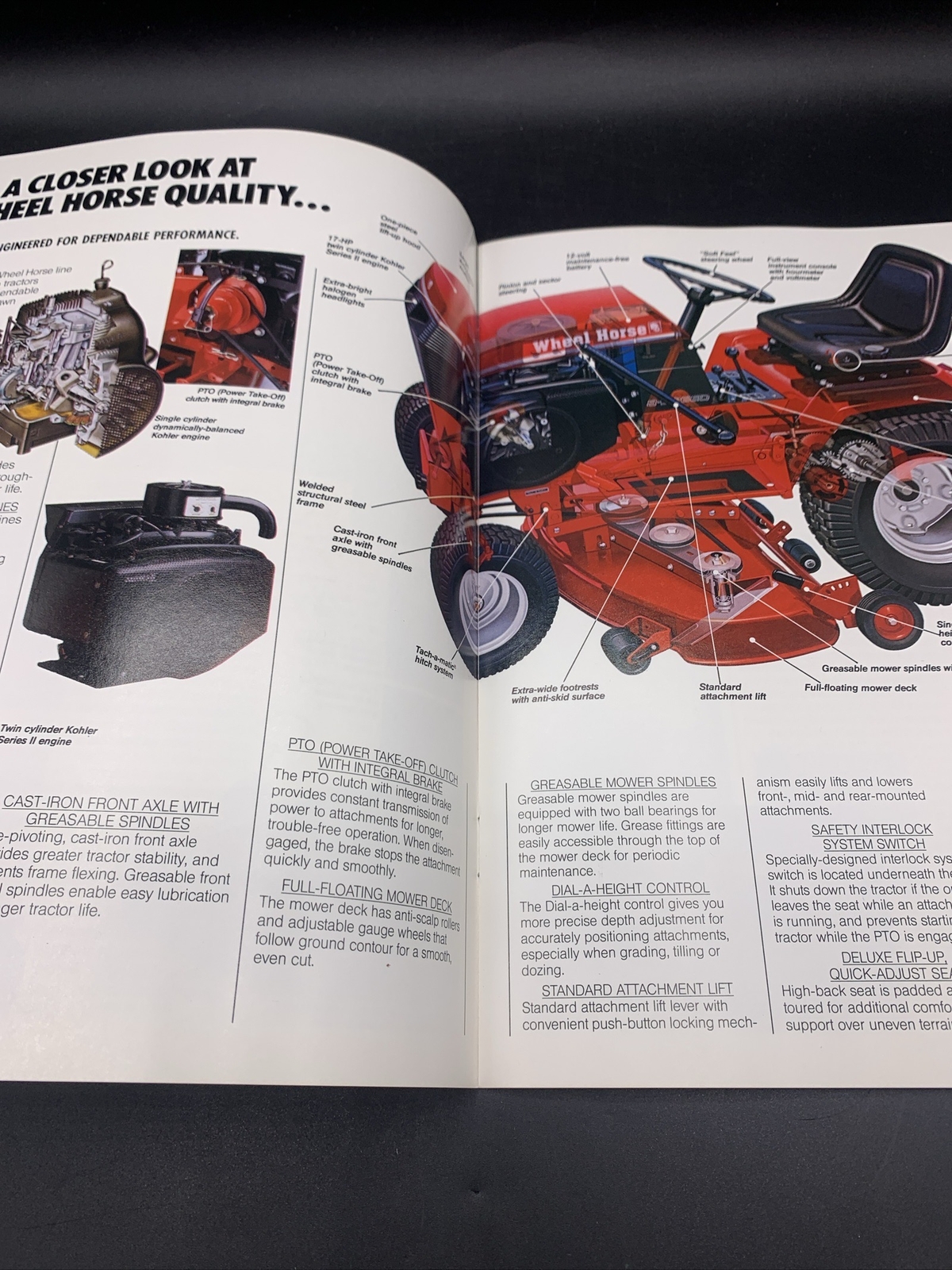 Lot of 6 Original NOS Wheel Horse Lawn & Garden Tractor Brochures-1980 thru 1984